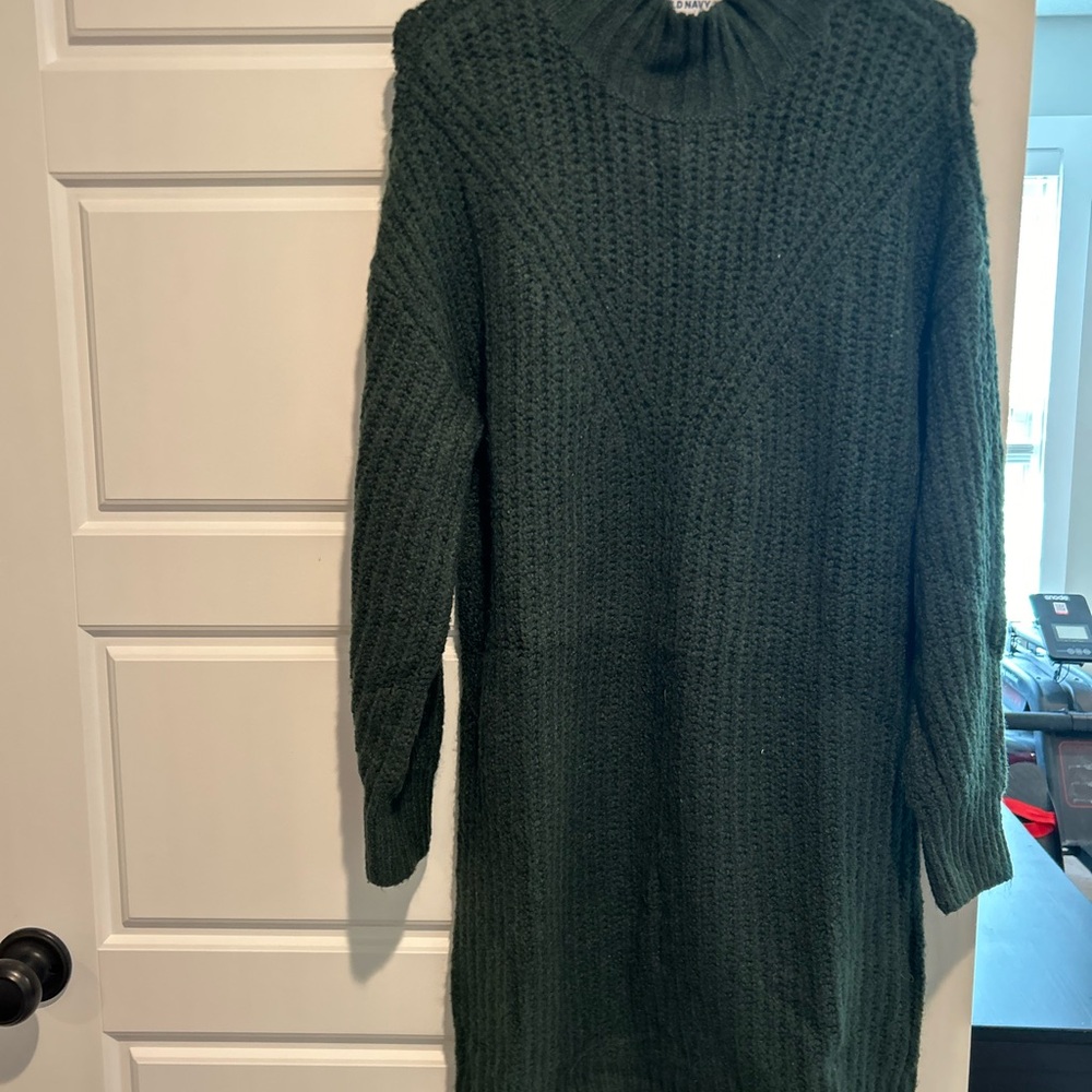 NWOT old navy green sweater dress size small
